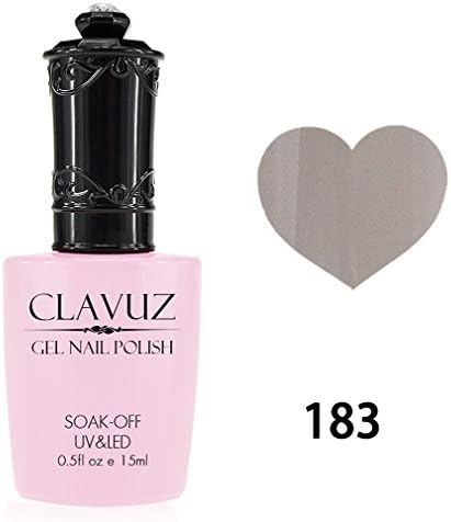 Qimisi Clavuz Soak Off Nail Art Gel Polish UV/LED Lamp Color Varnish 15ml Ash Grey