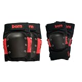 Bern Adult Pads Set - Red on Black S/M