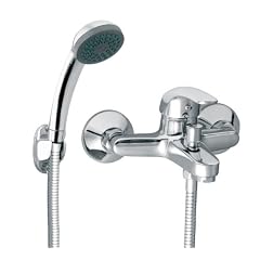 Armatur f�r die Badewanne Wannenarmatur mit Handbrause und Schlauch Vasto