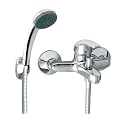Armatur f�r die Badewanne Wannenarmatur mit Handbrause und Schlauch Vasto