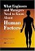 Book What Engineers and Managers Need to Know About Human Factors
