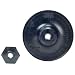 3M Fibre Disc Backup Pad and Retainer Nut 28530, 4" Diameter, 3/8-24 Internal Thread (Pack of 1)