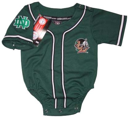 Buy North Dakota Fighting Sioux- Univeristy of -NCAA Baseball Infant baby Onesie Jersey 0-8 mo by Colosseum