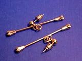 Baton Pierced Earrings
