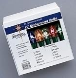 Set of 25 Opaque Amber C7 Christmas Replacement Light Bulbs #161282