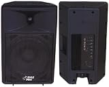 Pyle Pro PPHP1592A Powered 15'' Two-Way Plastic Molded Loudspeaker