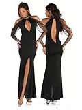 Sexy Rhinestone Long Gown - LARGE