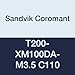Sandvik Coromant, T200-XM100DA-M3.5 C110, HSS CoroTap 200 cutting tap with spiral point, Right Hand Cut, No Coolant
