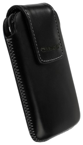 Krusell Vinga Leder Etui Tasche mit R&uuml;ckzugsfunktion f&uuml;r Sony-Ericsson Xperia Neo schwarz Preisvergleich