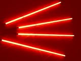 Red Underbody Neon Kits for Cars and Trucks 2x 4 foot rods and 2x 3 foot rods