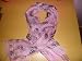 Skull Scarf Light Pink / Black Skulls
