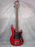 Hagstrom HB-8 Bass Guitar (8 String, Wild Cherry Transparent)
