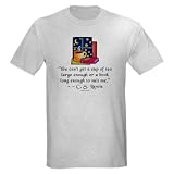 Tea & Books w Quote Ash Grey T-Shirt
