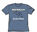Michigan - First Line Of Defense - Adult Slate S/S T-Shirt For Men