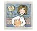 Ginger Persian Cat With Lady Veterinarian Emerging Artists Giclee Poster Print by Jamie Wogan Edwards, 10x8