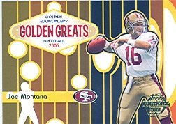 2005 Topps Golden Anniversary Golden Greats GA1 Joe Montana 49ers (Football Cards)