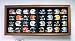 32 Mini Football Helmet Display Case with Black Frame