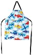 Mimi the Sardine Coated Organic Cotton Child's Apron, Propeller