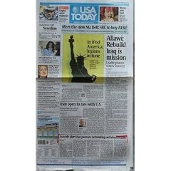 USA TODAY N? 4175 du 01-02-2005 INTERNATIONAL - SUPER BOWL - EAGLES???QUIET ENGINEER - MOMS WHO ROCK - NEWSLINE - DOW AND NASDAQ STOCKS ON THE RISE - FANS MOB JACKSON TRIAL - AILING CLINTON BACK ON FEET - NEW TWIST IN GUANTANAMO DEBATE - MIDEAST CEASE-FIRE IN JEOPARDY - METLIFE BUYING TRAVELERS FROM CITIGROUP - MONEY PENNY-PINCHING PAYS OF - SPORTS COLLEGE HOOPS POLL SHUFFLED - LIFE NEW BOOK FEATURES REAL TREASURE BY JOHN O BUCKLEY - MEET THE NEW MA BELL SBC TO BUY AT&T - $16B DEAL ENDS INDEP...