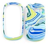 SAMSUNG FLIGHT 2 A927 Blue/Green Zebra HARD PROTECTOR COVER CASE/SNAP ON PE ....