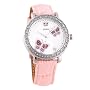 GUESS Pink Croc Butterfly Watch