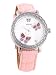 GUESS Pink Croc Butterfly Watch