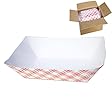 Disposable Paper Food Tray for Carnivals, Fairs, Festivals, and Picnics. Holds Nachos, Fries, Hot Corn Dogs, and more! - 2.5-Pound, 50-Pack by Super Z Outlet®