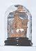 Chinese cork carving / sculpture / picture with glass dome