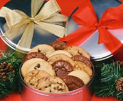 32 Large Gourmet Cookies Packed into Chip-N-Dough's Signature Holiday Cookie Gift Tin. by Cookie Doughs