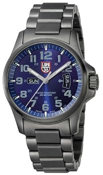 Luminox #1824 Men's Black IP Field Atacama Day Date 1820 Series Watch