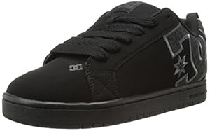 DC Men's Court Graffik SE Skate Shoe,Black/Grey/Black,6.5 M US