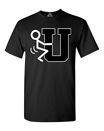 Shop4Ever Fck U Stickman T-shirt Funny Shirts