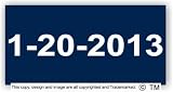Anti Obama 1-20-2013 01-20-13 Obama Bumper Sticker