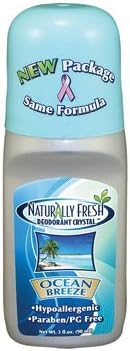 Naturally Fresh Roll-On Deodorant Crystal Ocean Breeze - 3 Oz