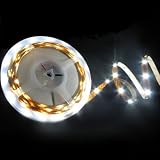 LED Flexible Strip 5050 SMD Horizontal Ribbon, 3m Tape Back, White 12v (5m/reel), 2030wh