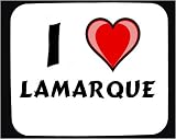 I Love Lamarque Decorated Mouse Pad