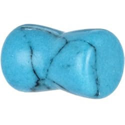 4 Gauge Turquoise Natural Stone Saddle Plug