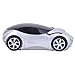 HDE 2.4GHz Sports Car Shape Wireless Ergonomic Optical Mouse with Adjustable DPI (California Silver)