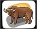 Mouse Pad with buffalo, nature, environment, syncerus, savannah, fauna, caffer, animal, african