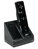 2in1 Wii Ladestation schwarz / black f�r Nintendo Wii Konsole inkl. 2x Akku 3600mAh - 