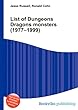 List of Dungeons Dragons Monsters (1977-1999)