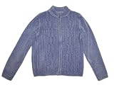 Alfred Dunner Pop Culture Long Sleeve Zip Up Chenille Cardigan