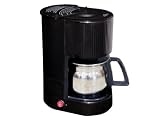 Royal Pacific 310038 Commerical 4-cup Coffee Maker - Black with Stainless Steel Carafe