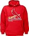 St. Louis Cardinals Red Primary Logo Hooded Sweatshirt - Large