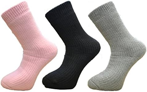 Feet Heaters 3 Pack B/G/LT-P Womens Thermal Socks 2.2 Tog, 4.5-7.5