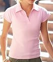 Fruit of the Loom lady fit rib polo shirt