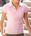 Fruit of the Loom lady fit rib polo shirt Black M - size 12