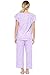 Casual Nights Women's Capri Pajama Set, Top with Capri Pants Pjs Floral Pajama Sets