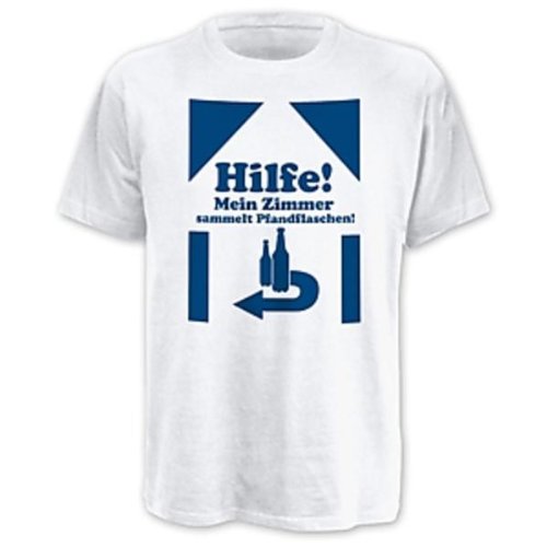 Universal Music Shirts Funshirt/Spr&uuml;che - Hilfe mein Zimmer sammelt Pfandflaschen 4827587  Preisvergleich