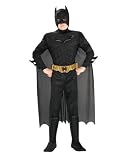 Batman Dark Knight Rises Childs Deluxe Muscle Chest Batman Costume with Mask/Headpiece and Cape